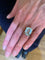Bague 57.5 Bague en or jaune 18 carats et aigue-marine 10 carats 58 Facettes B383