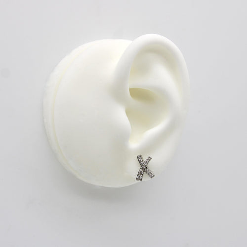 Boucles d'oreilles Paloma Picasso Tiffany & Co. - Boucles d'oreilles Kiss en platine et diamants 58 Facettes A20039