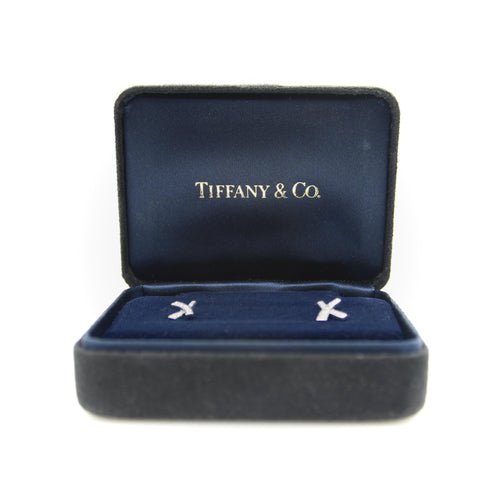 Boucles d'oreilles Paloma Picasso Tiffany & Co. - Boucles d'oreilles Kiss en platine et diamants 58 Facettes A20039