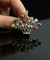 Pendentif Broche-pendentif bouquet en or jaune et blanc 18 carats, diamants et pierres précieuses 58 Facettes