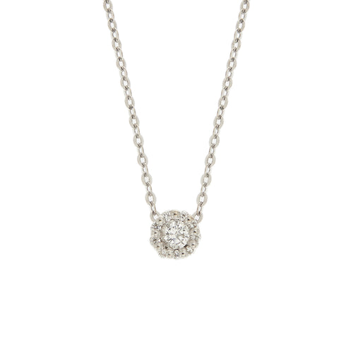 Salvini Corolla - Collier point lumière en or blanc et diamants 58 Facettes 33258