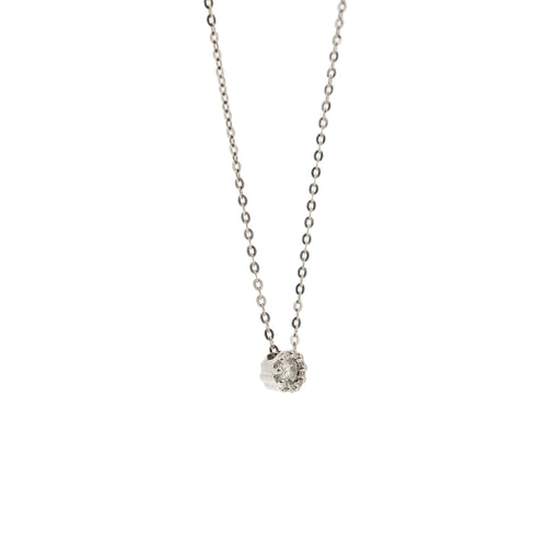Salvini Corolla - Collier point lumière en or blanc et diamants 58 Facettes 33258