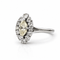 Bague 57 Bague marquise ancienne en or blanc et diamants naturels 58 Facettes ma