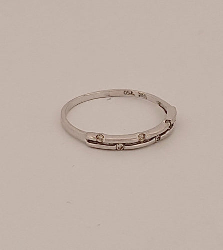 Bague 52 Alliance - Bague en or blanc 18 carats brillants 58 Facettes 3042194
