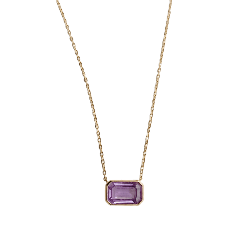 Collier Love More - Collier en or 18K et saphir violet 58 Facettes GPD1015PU