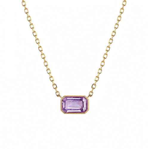 Collier Love More - Collier en or 18K et saphir violet 58 Facettes GPD1015PU