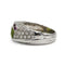 Bague 58 Bague en or blanc, péridot, grenats et diamants 58 Facettes 260096R