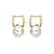 Boucles d'oreilles AITCHES - Boucles d’oreilles créoles en or 18K et perles Akoya 58 Facettes GER1320YG