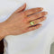 Bague 50 Bague vintage en or jaune et quartz citron 58 Facettes 2603020