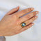 Bague 52 Bague vintage en or jaune 14 carats et topaze bleue 58 Facettes 2604029