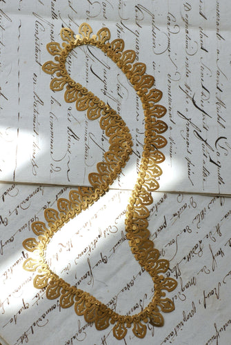 Collier Collier victorien draperie collerette en or jaune 58 Facettes
