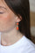 Boucles d'oreilles Boucles d'oreilles gouttes en or jaune, corail et diamants taille rose 58 Facettes