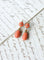 Boucles d'oreilles Boucles d'oreilles gouttes en or jaune, corail et diamants taille rose 58 Facettes