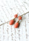 Boucles d'oreilles Boucles d'oreilles gouttes en or jaune, corail et diamants taille rose 58 Facettes