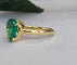 Bague Bague cocktail en or jaune 18 ct et émeraude 58 Facettes ring