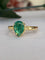 Bague Bague cocktail en or jaune 18 ct et émeraude 58 Facettes ring