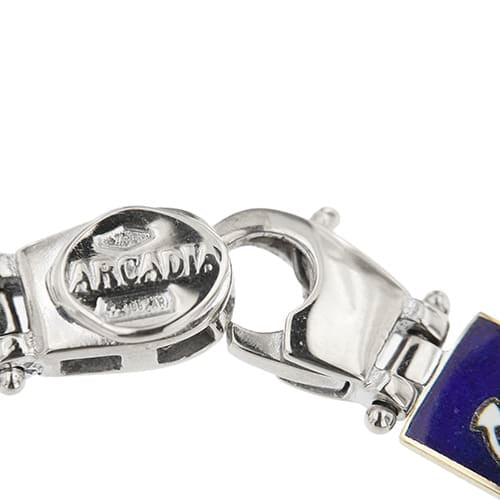 Arcadia - Bracelet nautique en or blanc 18 ct et émail 58 Facettes 40199
