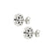 Boucles d'oreilles en or blanc, onyx et diamants 58 Facettes 39408
