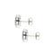 Boucles d'oreilles en or blanc, onyx et diamants 58 Facettes 39408