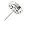 Boucles d'oreilles en or blanc, onyx et diamants 58 Facettes 39408