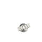 Boucles d'oreilles en or blanc, onyx et diamants 58 Facettes 39408