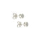 Boucles d'oreilles puces en or blanc et diamants 0,32 ct 58 Facettes 39409