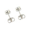 Boucles d'oreilles puces en or blanc et diamants 0,32 ct 58 Facettes 39409