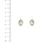 Boucles d'oreilles dormeuses en or jaune et topazes 58 Facettes 40918