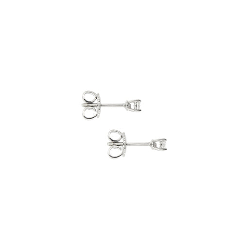 Boucles d'oreilles puces en or blanc et diamants 0,20 ct 58 Facettes 39411