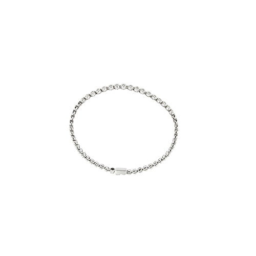 Bracelet tennis Cipollina en or blanc et diamants 0,90 ct 58 Facettes 41861