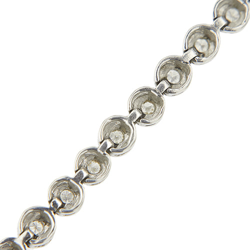 Bracelet tennis Cipollina en or blanc et diamants 0,90 ct 58 Facettes 41861