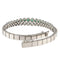 Bracelet Bracelet semi-rigide en or blanc, diamants et émeraudes 58 Facettes G3949