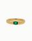 Bague 55 Cartier Ellisse - Bague en or jaune avec émeraude 58 Facettes C65