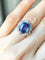Bague Belle Époque - Bague en or blanc, platine, saphir et diamants 58 Facettes 265
