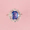 Bague Belle Époque - Bague en or blanc, platine, saphir et diamants 58 Facettes 265
