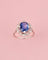 Bague Belle Époque - Bague en or blanc, platine, saphir et diamants 58 Facettes 265