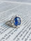 Bague Belle Époque - Bague en or blanc, platine, saphir et diamants 58 Facettes 265