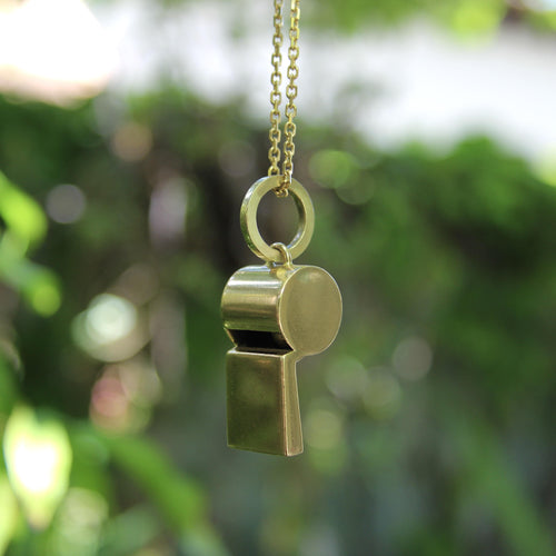 Pendentif Pendentif sifflet vintage en or 18K et 14K 58 Facettes A2008T