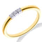 Bague 53 Bague trilogie en or jaune et blanc 14k avec diamants taille brillant 58 Facettes A5B1AC6B22734768B3D3179702F81406