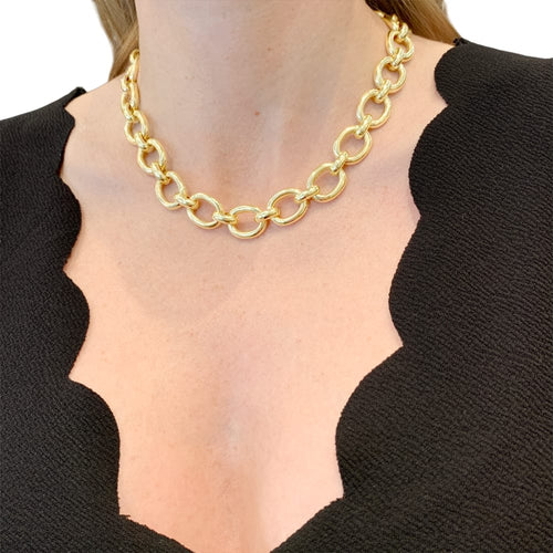Collier Cartier Baignoire - Collier en or jaune 58 Facettes 35660