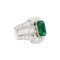 Bague 52 Bague émeraude de Colombie et diamants en platine et or jaune 58 Facettes 35624