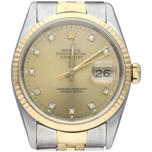 Montre Rolex Datejust - Montre 36 mm en or jaune et acier 58 Facettes MT46708