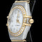 Montre Omega Constellation - Montre Mini quartz en or jaune, acier et diamants 58 Facettes MT45577