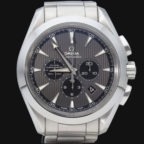 Montre Omega Seamaster Aqua Terra GMT Chronograph - Montre en acier 58 Facettes MT46596