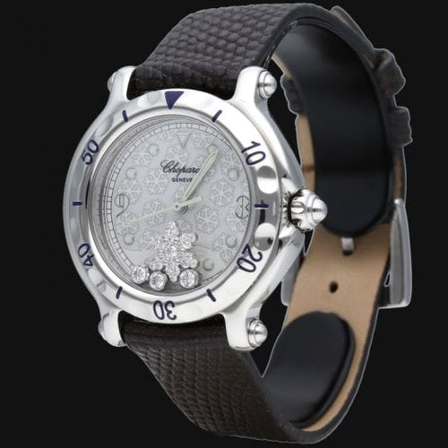 Montre Chopard Happy Sport Snowflake - Montre en acier 58 Facettes MT46707