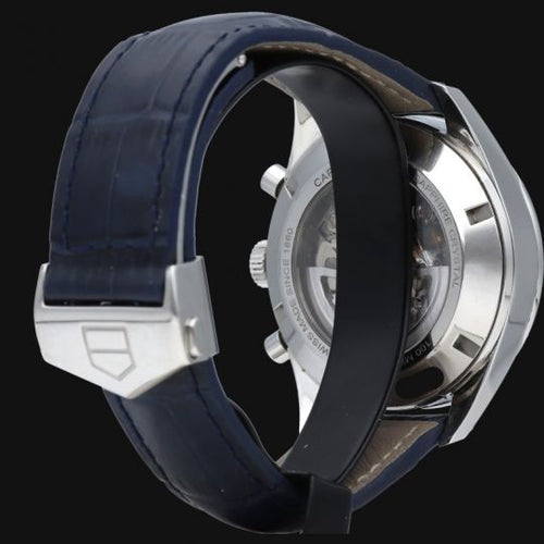 Montre TAG Heuer Carrera - Montre chronographe Calibre 1887 en acier 58 Facettes MT46489