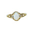 Bague 54 Bague en or jaune 18 carats, opale et diamants 58 Facettes AB729