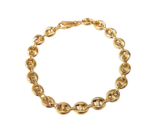 Bracelet Bracelet grain de café en or jaune 18K 58 Facettes bra.café-2339