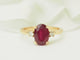 Bague 53 Bague en or jaune avec rubis et diamants 58 Facettes F5072