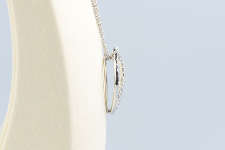 Collier Collier cœur en or blanc 18K et diamants 58 Facettes CL53500093-107